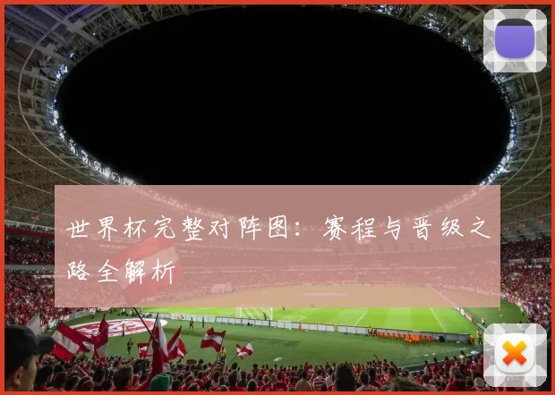 世界杯完整对阵图：赛程与晋级之路全解析